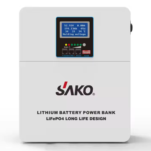 SAKO LI WALL 2.56KWH 25.6V 100AH LiFePO4 Lithium Battery Power Bank