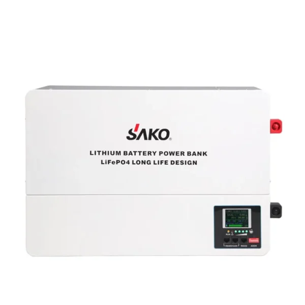 SAKO LI WALL 25.6V 100AH 2.56KWH LiFePO4 Lithium Battery Power Bank