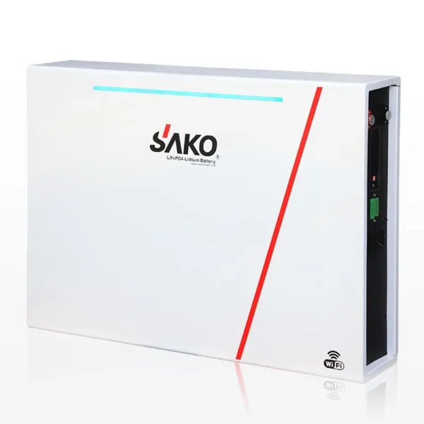 SAKO Wall Stand LiFePO4 Lithium Battery LI PACK 51.2V 300AH 15KWH