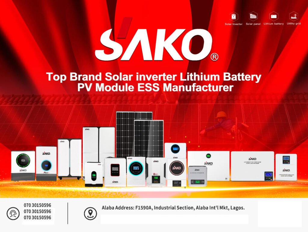 sako power Solar Energy Ojo alaba international market